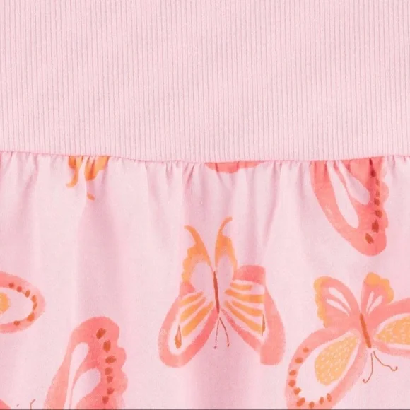 Carter’s Just One You- Size 3 pink romper with butterflies - Picture 2 of 5